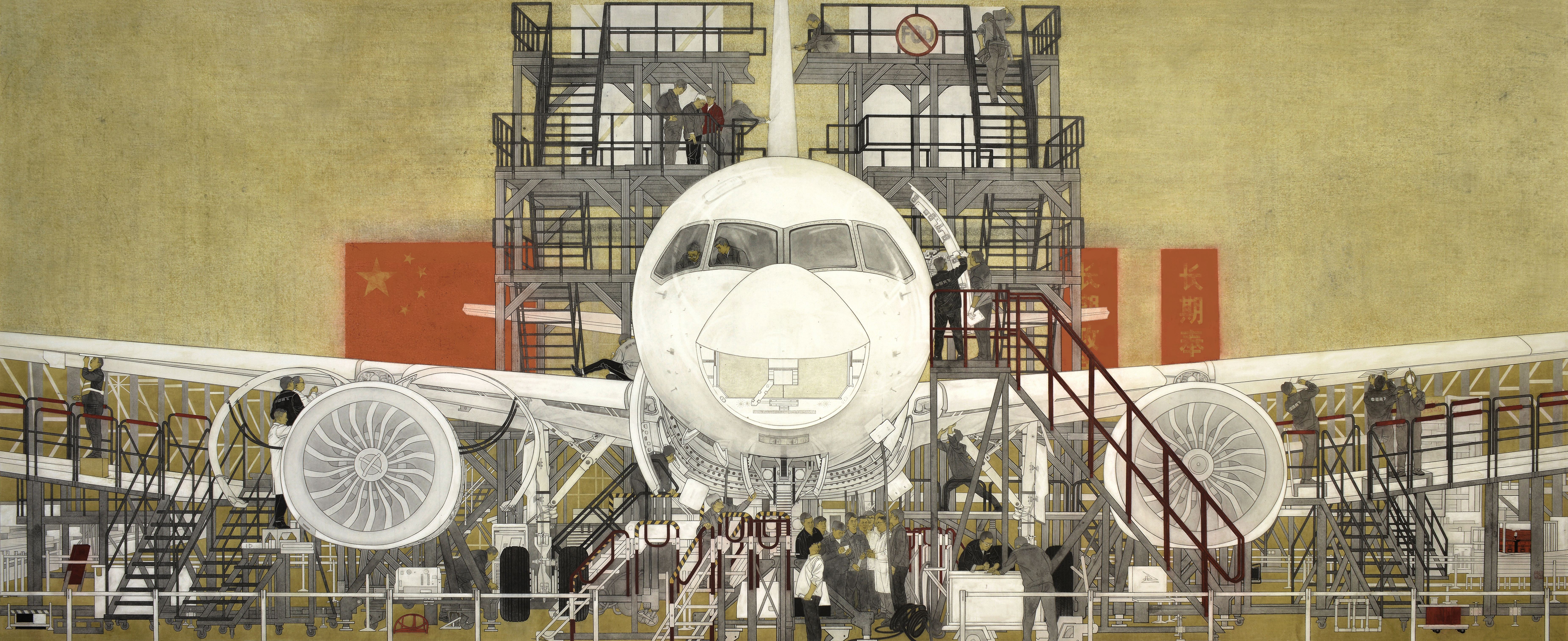 《中国制造走向世界-C919大飞机》